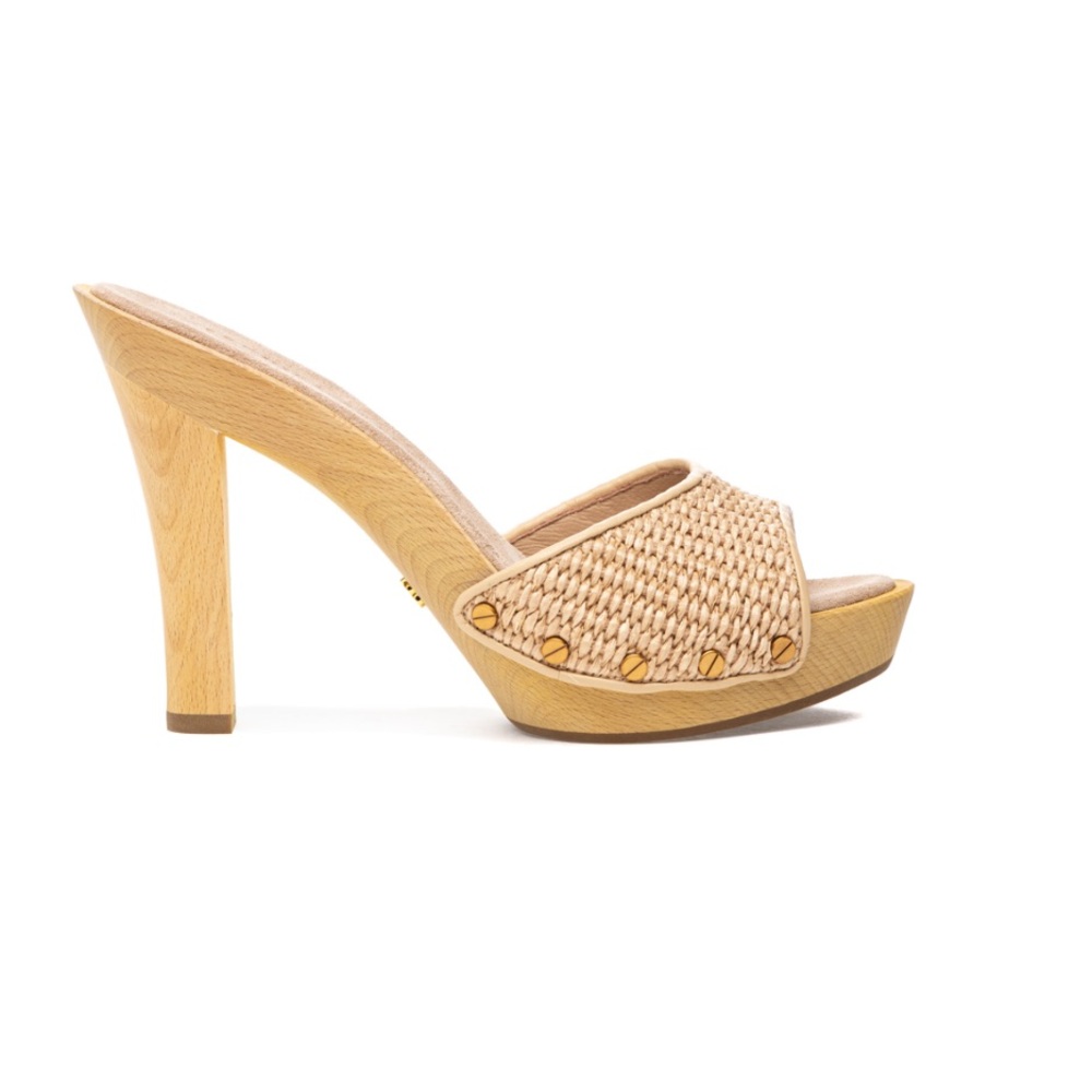 Veronica Beard Layne Sandal Ecru Raffia
